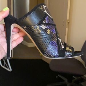 Via Spiga Tarot snake embossed mule. Worn once.